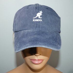 NiB Fashionable Kangol Adjustable Cotton Baseball-style Cap Hat Washed Blue